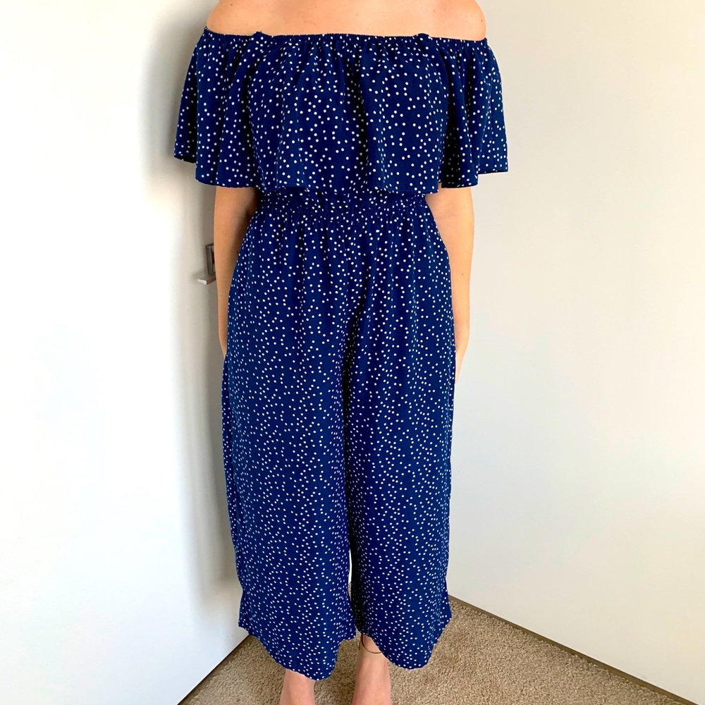 Women’s Polkadot Strapless Jumpsuit